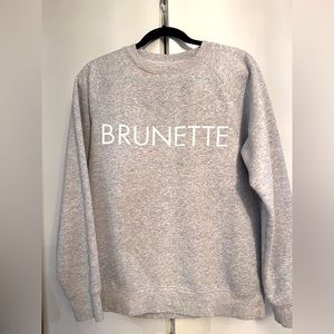 Brunette the Label 

The "BRUNETTE" Classic Crew Neck Sweatshirt, Athletic Grey